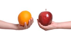 Photo of side-by-side comparison