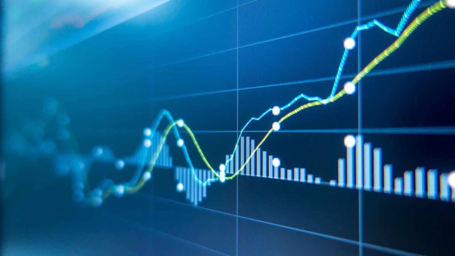 Photo of stock chart rising